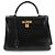 Hermès Hermes Kelly 32 Handbag in Black Box Calf Leather