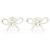 Autre Marque Orecchini a lobo Tiffany & Co. in argento sterling a nastro