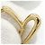 Orecchini Louis Vuitton Gold Heart Falling Love PM - vista 4