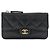 Tarjetero Chanel Matelassé Coco Mark Black - vista 2