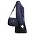 Bolsa de Ombro Prada em Nylon e Couro Azul Marinho - vista 9