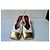 Chanel Décolleté Slingback in pelle avorio e oro - vista 2