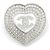 Spilla Chanel Triple Halo Heart con logo CC e strass