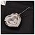 Spilla Chanel Triple Halo Heart con logo CC e strass - vista 10