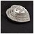 Spilla Chanel Triple Halo Heart con logo CC e strass - vista 6
