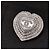 Spilla Chanel Triple Halo Heart con logo CC e strass - vista 8