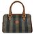 Fendi Vintage Pequin Convertible Boston Coated Canvas Medium