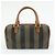 Fendi Vintage Pequin Convertible Boston Coated Canvas Medium - vista 2
