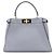 Borsa Fendi Peekaboo Regular in pelle nera - vista 3