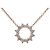 Pendente Open Circle Tiffany & Co. in oro rosa 18K con diamanti Small - vista 2