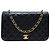 CHANEL TIMELESS PM HANDTASCHE AUS SCHWAREM STEPPLEDER