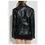 Alessandra Rich Lederjacke Schwarz Biker Stil - Ansicht 4