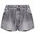 Shorts en denim imprimés Acne Studios gris