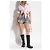Shorts en denim imprimés Acne Studios gris - vue 2