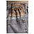Shorts en denim imprimés Acne Studios gris - vue 5