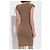 Dsquared2 Wollkleid in Braun Mini - Ansicht 4