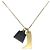 Collana Hermès Amulet Maroquinerie in metallo e corno di bufalo - vista 2