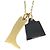Collana Hermès Amulet Maroquinerie in metallo e corno di bufalo - vista 4