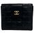 Carteira Bifold Chanel Icon Coco Mark em pele de cordeiro