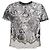 Diesel T-Shirt T-INLAY Grau Nylon