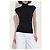 Pull col roulé sans manches Dsquared2 en laine noir - vue 3