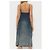 Diesel DE-MELVI-S Denim Midi Kleid Blau - Ansicht 4