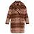 Manteau à carreaux Moschino marron