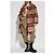 Manteau à carreaux Moschino marron - vue 2