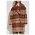 Manteau à carreaux Moschino marron - vue 3