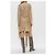 Vestido Diesel M-EGANKNOT de linho marrom bege - vista 4
