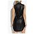 Vestido Diesel D-ENEAS negro efecto cuero - vista 4