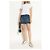 Apc Gonna mini in denim blu navy cotone - vista 2