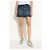 Apc Gonna mini in denim blu navy cotone - vista 3