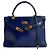 Borsa Hermès Kelly 32 in pelle blu