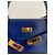 Borsa Hermès Kelly 32 in pelle blu - vista 3