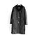Hermès Abrigo reversible de piel y shearling negro - vista 17