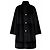Hermès Abrigo reversible de piel y shearling negro - vista 2