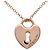 Pendentif Heart Lock Tiffany & Co. Or rose 18K - vue 3