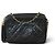 Chanel Borsa Camera in pelle d'agnello nera