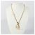Hermès Colar Tonnerre Small Model Yellow Gold Cream - vista 4
