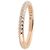 Tiffany & Co Pink Gold Solitär Half Diamond Eternity Ring Größe