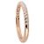 Tiffany & Co Pink Gold Solitär Half Diamond Eternity Ring Größe - Ansicht 3