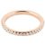Tiffany & Co Pink Gold Solitär Half Diamond Eternity Ring Größe - Ansicht 4