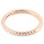Tiffany & Co Pink Gold Solitär Half Diamond Eternity Ring Größe - Ansicht 5