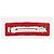 Salvatore Ferragamo Fermi e forcina per capelli in pelle Flame Red - vista 2