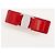 Salvatore Ferragamo Fermi e forcina per capelli in pelle Flame Red - vista 3