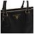 Prada Saco Tote e Saco de Ombro Saffiano Lux Black - vista 12