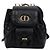 Dior Karo Nano Rucksack aus Lammleder Schwarz
