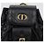 Dior Karo Nano Rucksack aus Lammleder Schwarz - Ansicht 3