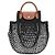 Longchamp Borsa Tote e Crossbody Le Pliage Filet Mesh Top Handle Black HVH